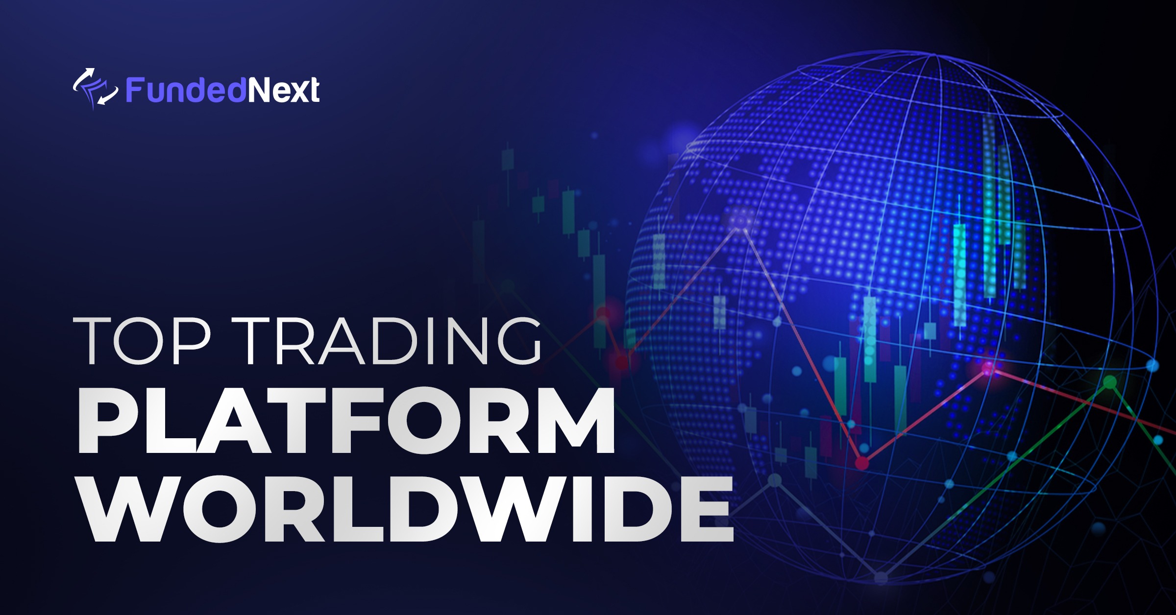 An illustration showing a globe and various forex charts