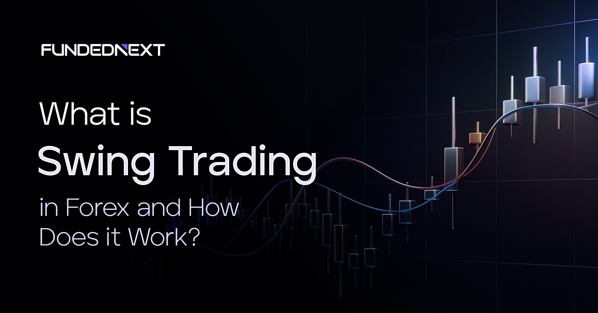 What is Swing Trading in Forex Swing trading concept image showing candlestick charts.