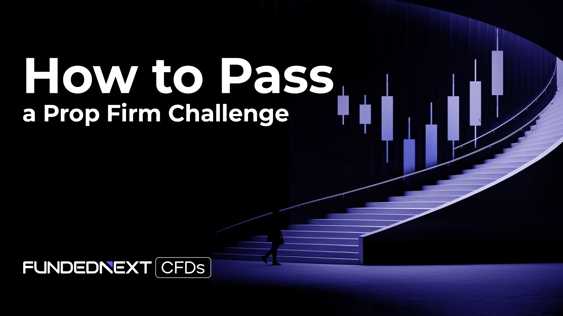 prop-firm-challenge Infographic illustrating steps to successfully pass a prop firm challenge, featuring tips and strategies for traders.