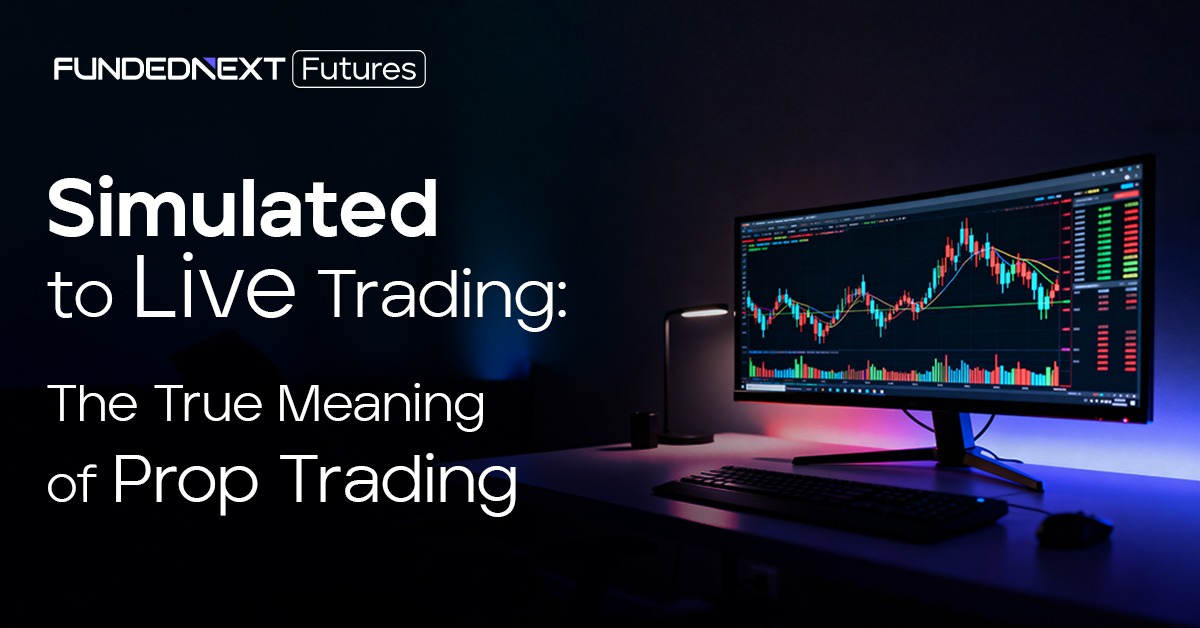 simulated-trading-to-live-trading Visual representation of a live trading simulation featuring graphs and market data on a digital interface.
